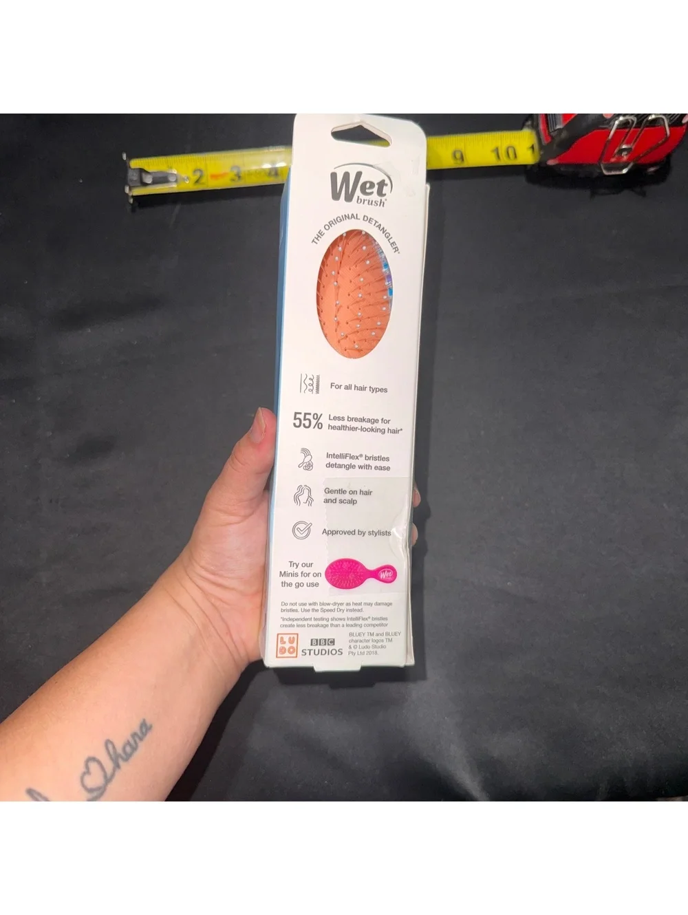 Wet Brush Bluey Midi Detangler Hair Brush for Wet or Dry Use